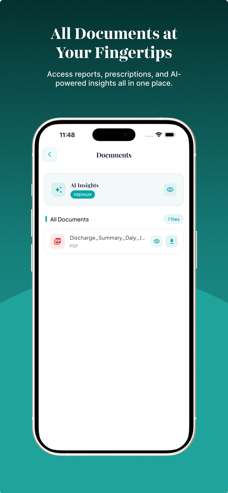 MaxAlly keeps reports, prescriptions, and documents in one place